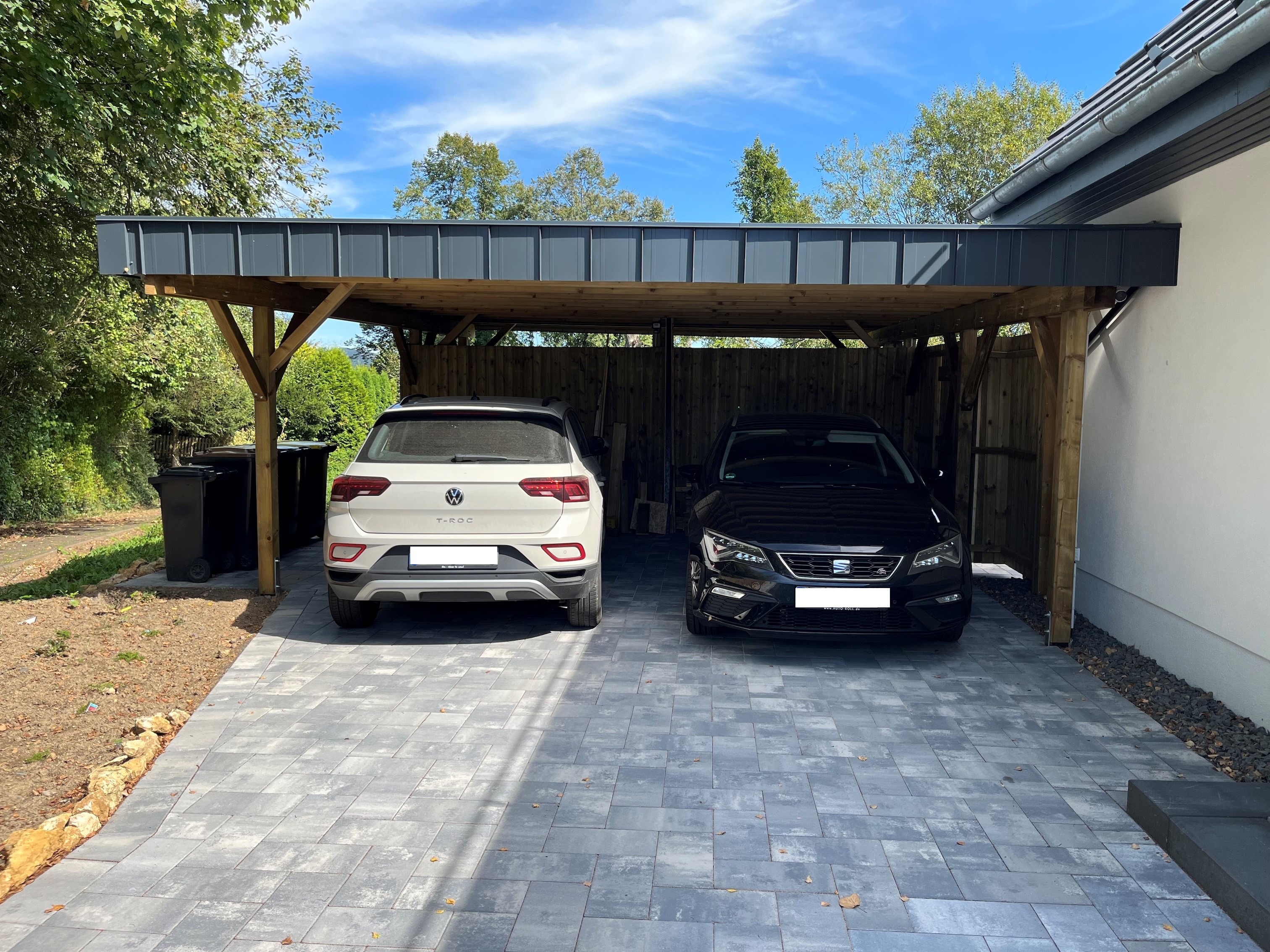 Barcelona Doppelcarport lange Ausführung