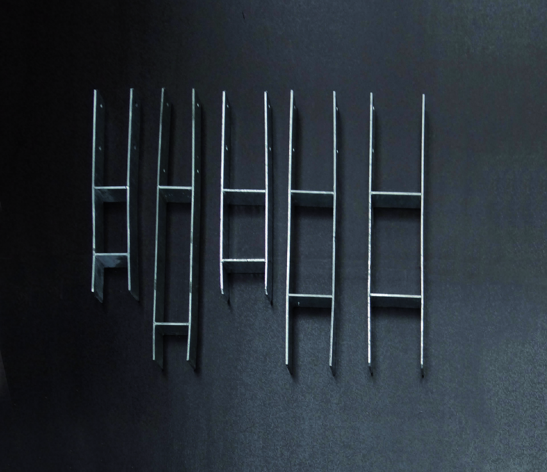 H-Anker, L 80 cm, für Pfosten 14 x 14 cm